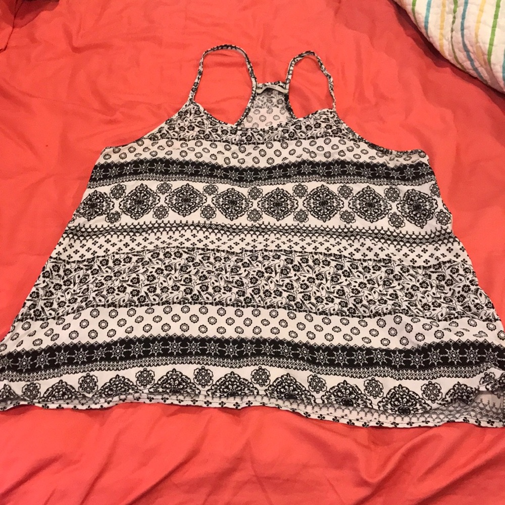 Black and white tank